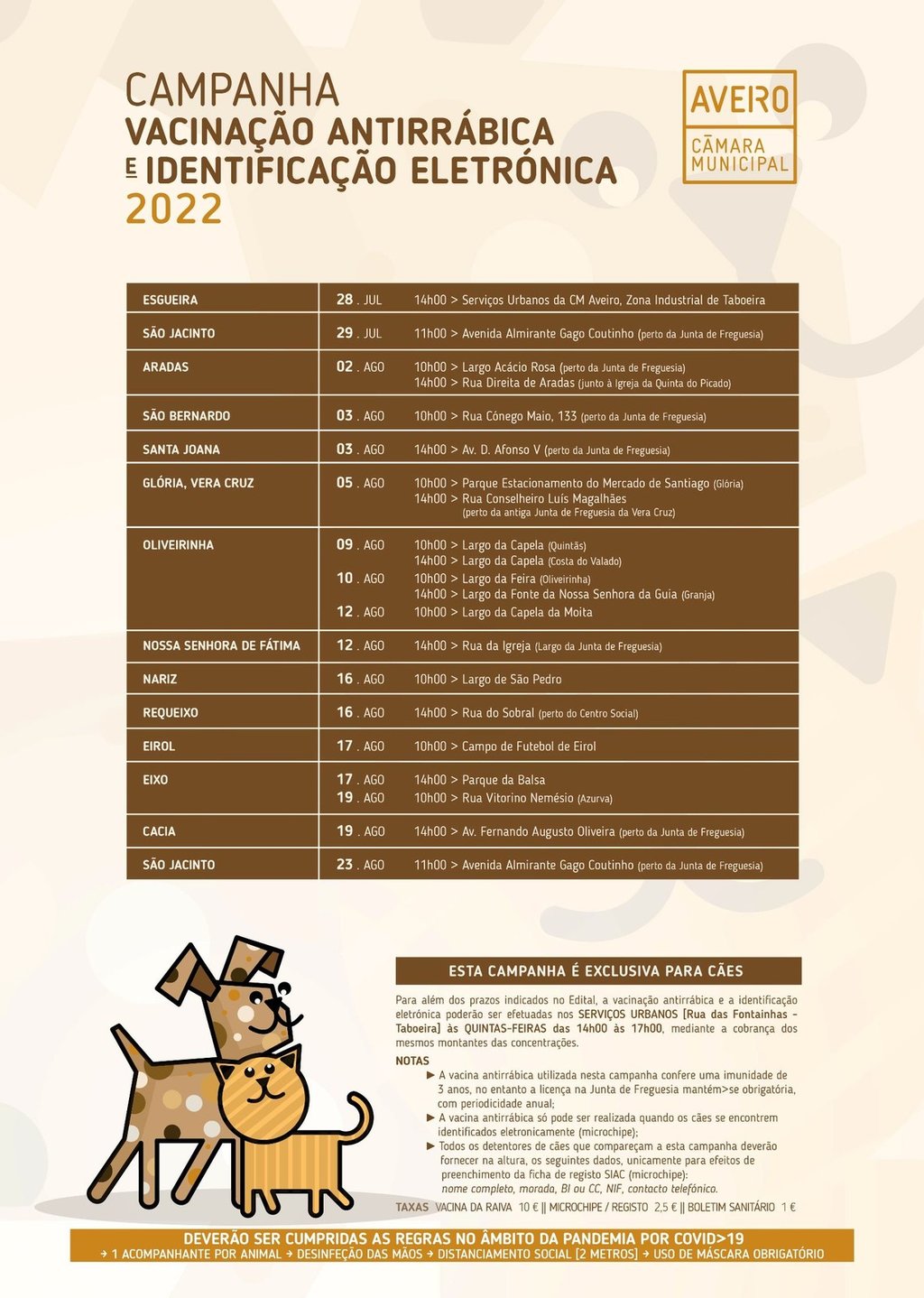 Calendário Vacinação 2022