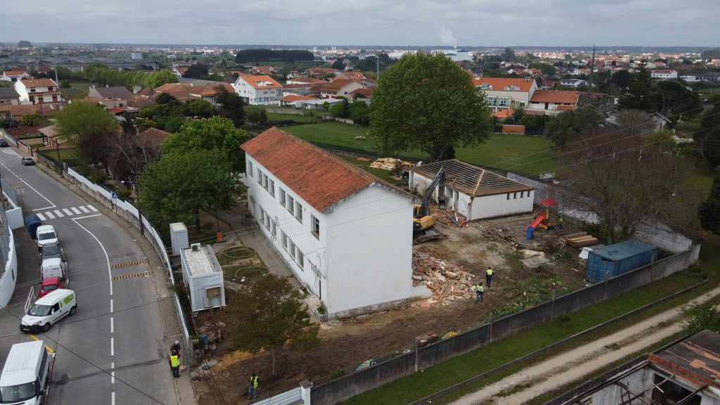 Obra em execução