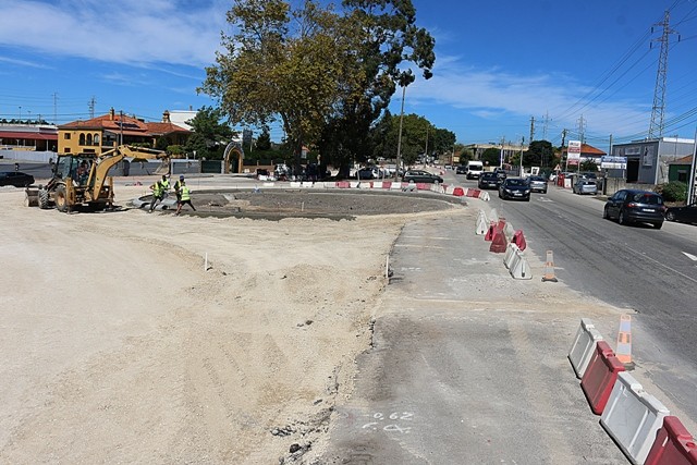 Durante a obra