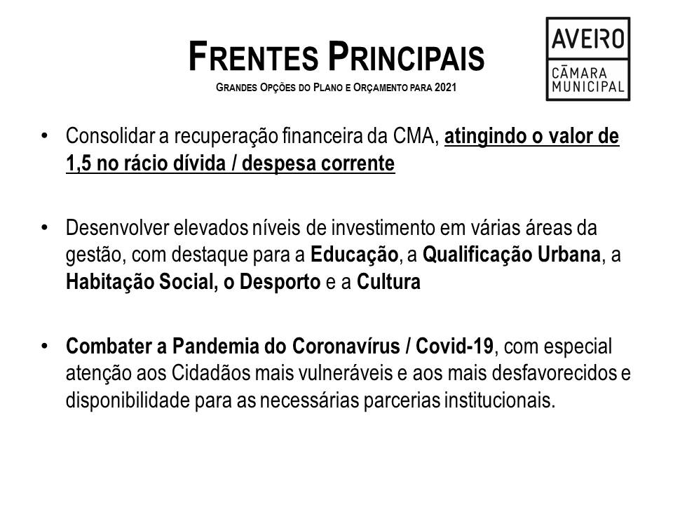 Frentes Principais