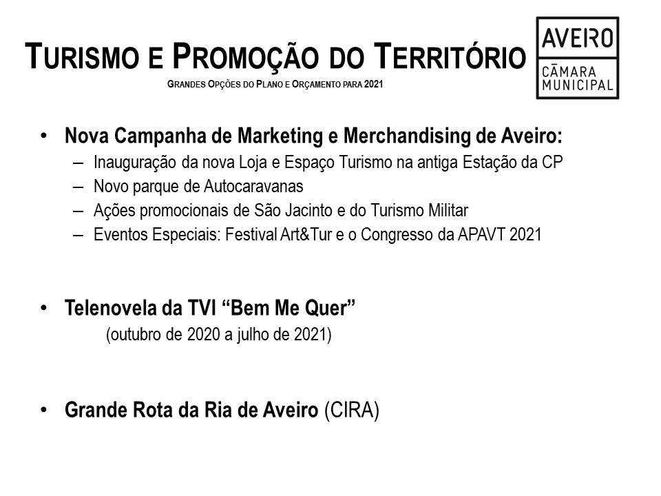 Turismo e Promoção do Território