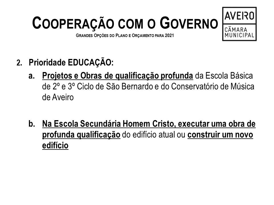 Cooperação com o Governo