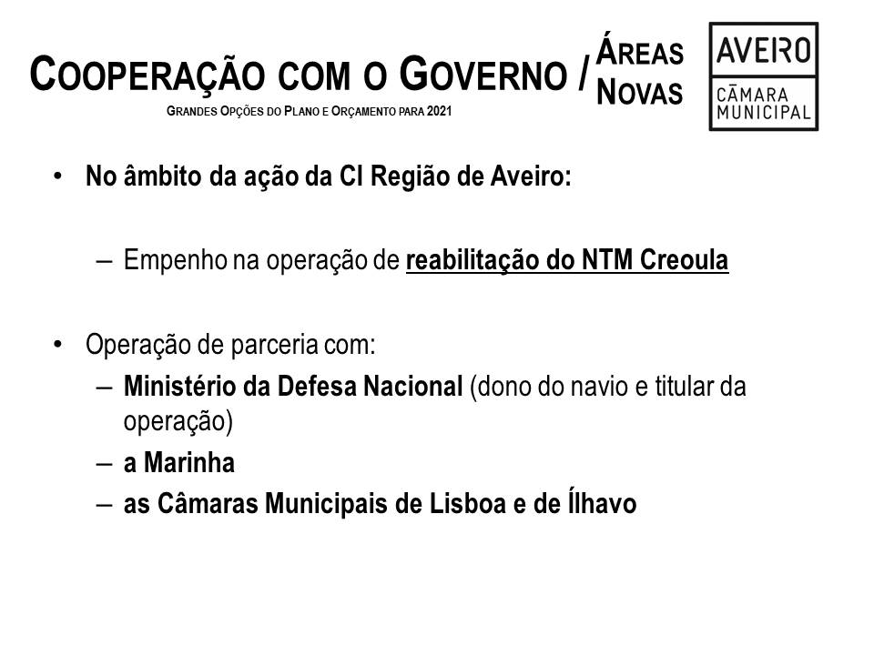 Cooperação com o Governo