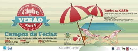 CAMPOS DE FÉRIAS DE VERÃO 2015