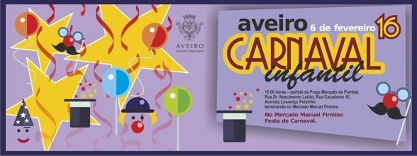 CARNAVAL EM AVEIRO NO MERCADO, DISCO KIDS E CLUBE DE CARNAVAL