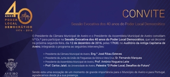 SESSÃO EVOCATIVA DOS 40 ANOS DO PODER LOCAL 