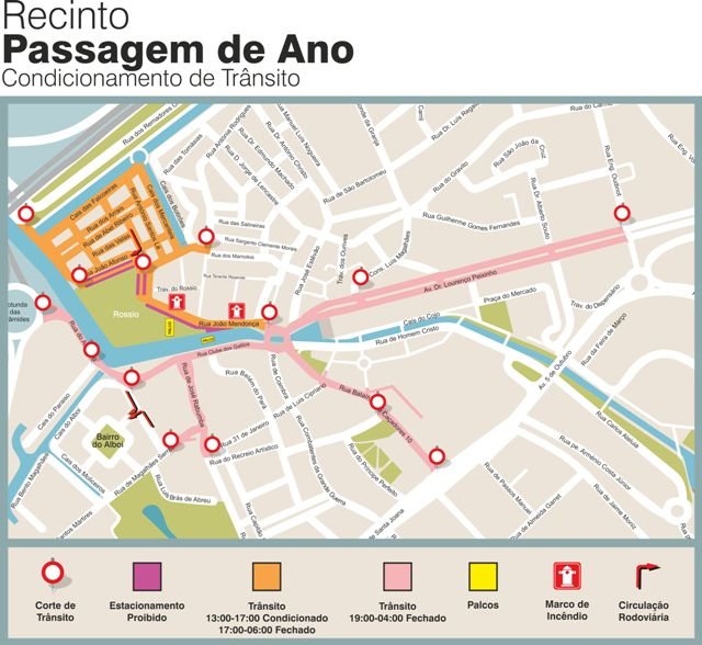 CONDICIONAMENTOS DE TRÂNSITO NA PASSAGEM DE ANO