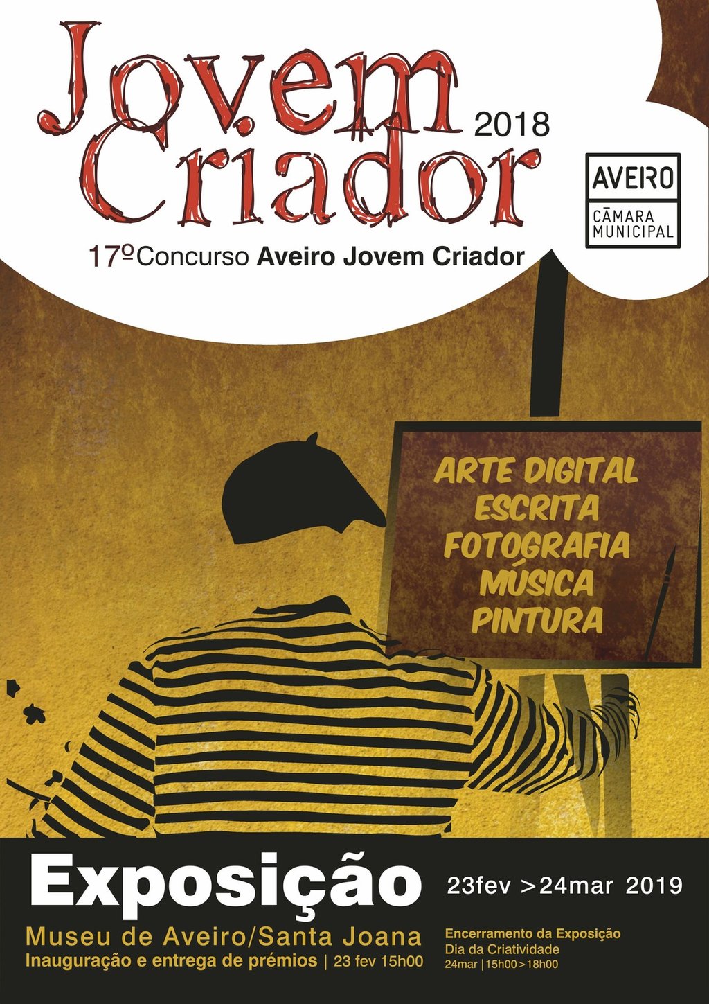 INAUGURAÇÃO DA EXPOSIÇÃO DO CONCURSO  AVEIRO JOVEM CRIADOR 2018