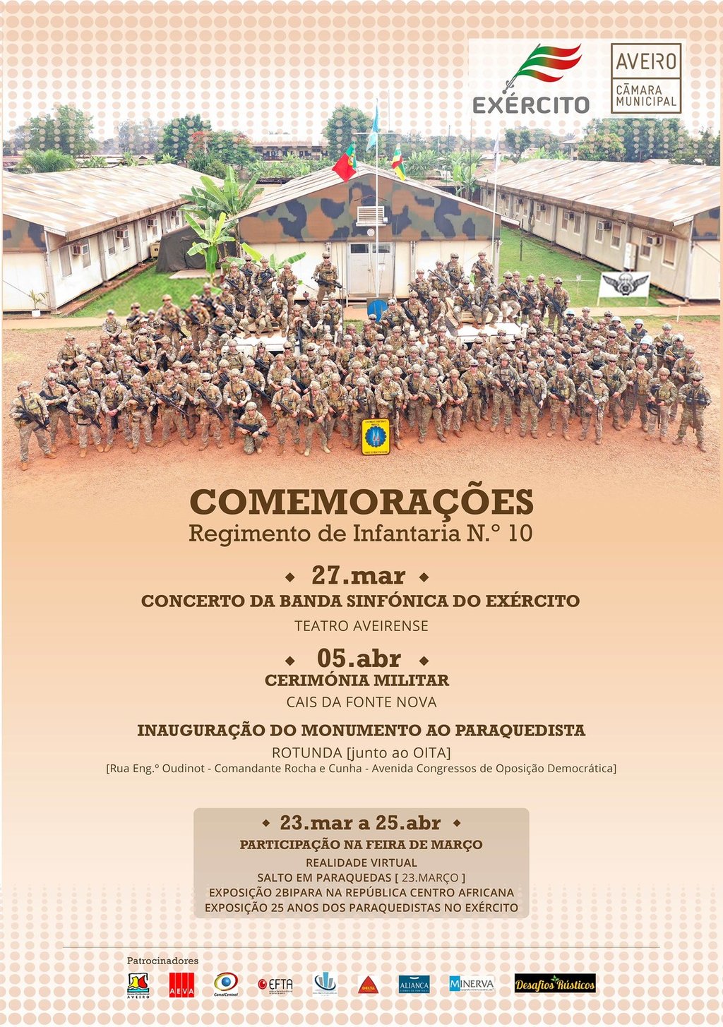 COMEMORAÇÕES DO DIA DO REGIMENTO DE INFANTARIA N.º10