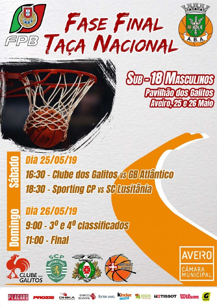 APOIO À PARTICIPAÇÃO DO CLUBE DOS GALITOS NA FASE FINAL DA TAÇA NACIONAL DE BASQUETEBOL, EM SUB-18