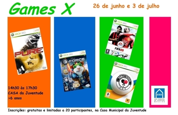 GAMES X NA CASA MUNICIPAL DA JUVENTUDE