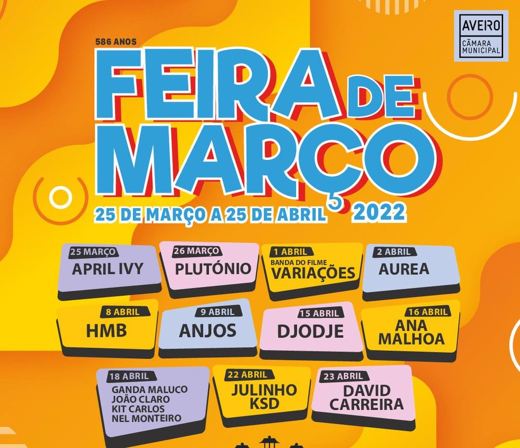 FEIRA DE MARÇO 2022 COMEÇA SEXTA FEIRA