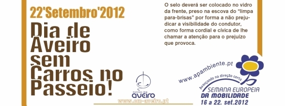 DIA DE AVEIRO SEM CARROS NO PASSEIO!