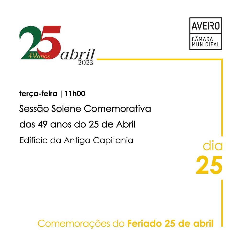 Comemorações dos 49 anos do 25 de Abril