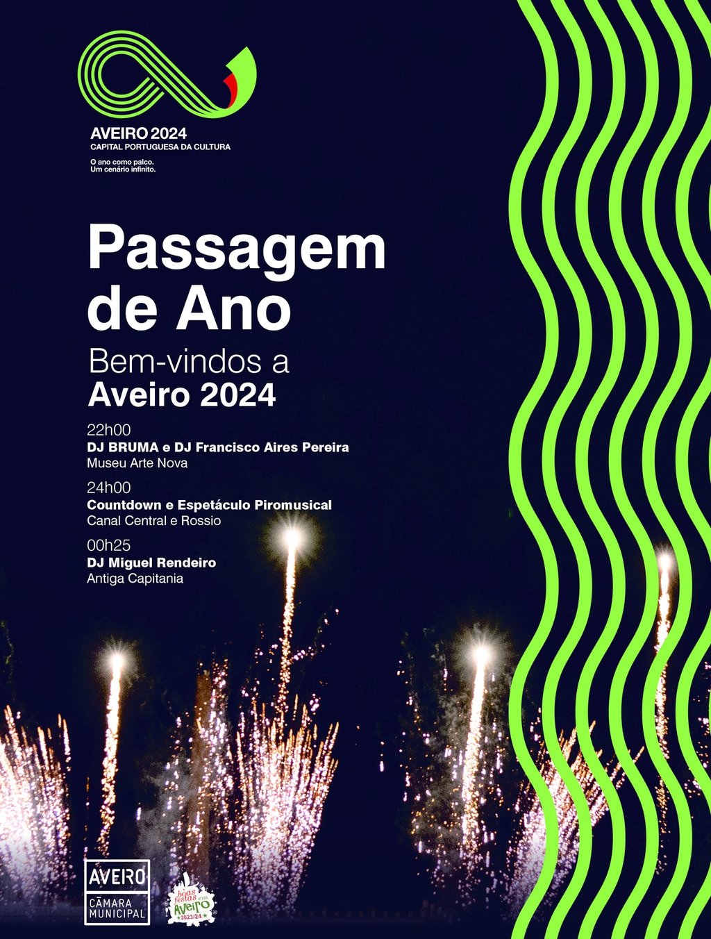 DJ, espetáculo piromusical e concerto de Ano Novo: Aveiro celebra arranque da Capital Portuguesa ...