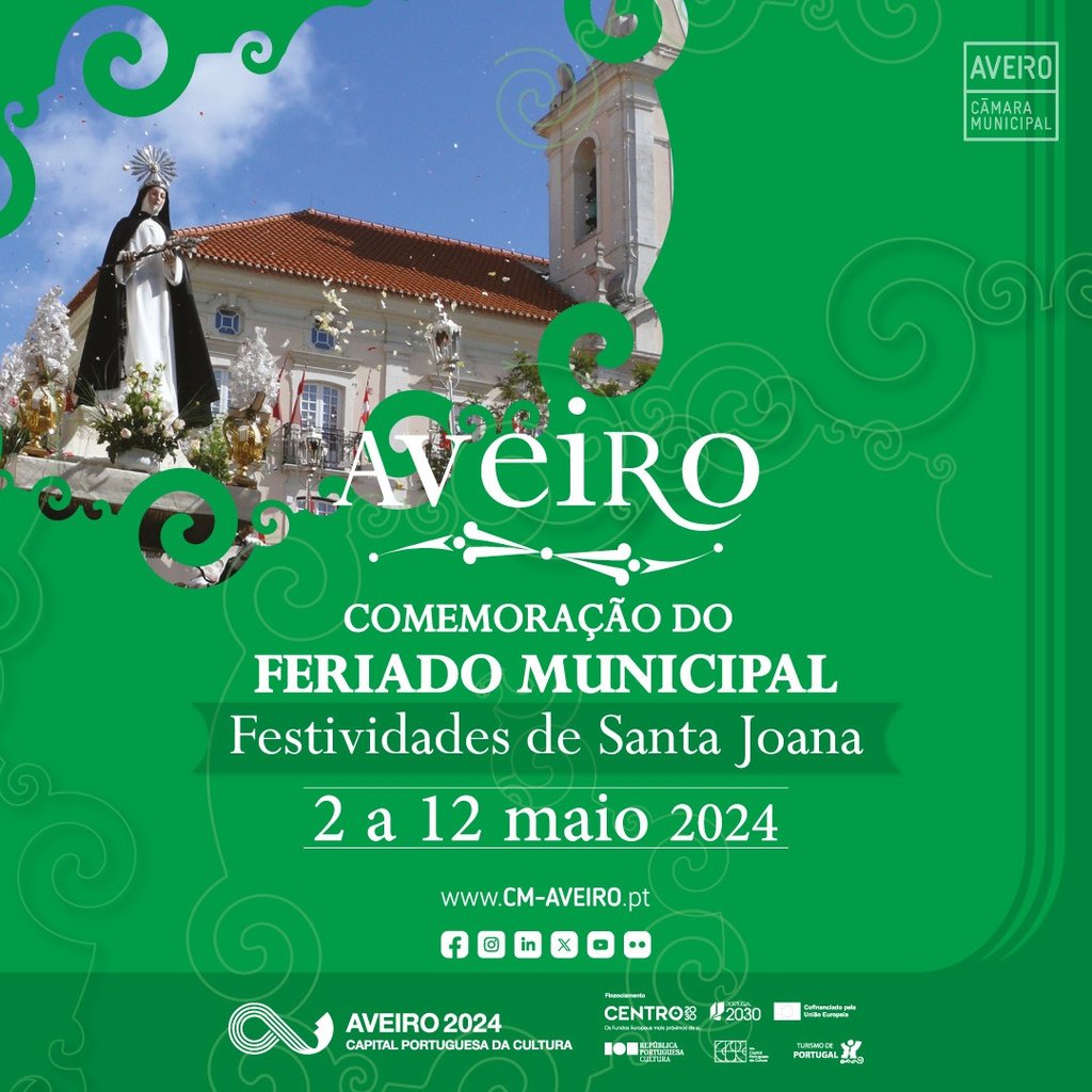 Aveiro celebra o Feriado Municipal