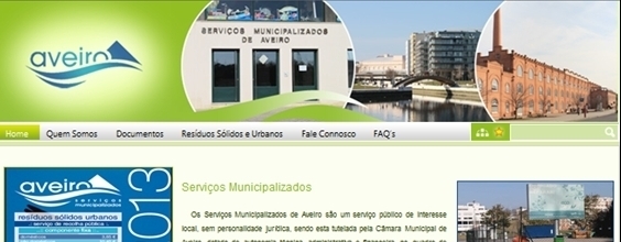 SERVIÇOS MUNICIPALIZADOS DE AVEIRO RENOVAM WEBSITE